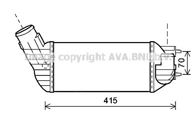 AVA QUALITY COOLING Kompressoriõhu radiaator PEA4360